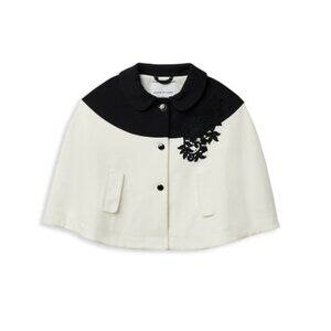 Janie & Jack Kid's Two-Tone Embroidered Cape - 5-6